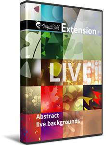 Abstract live backgrounds - extension package for Photo Vision, Video Vision and AquaSoft Stages starting from version 11