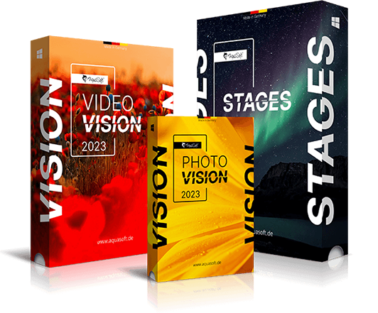 AquaSoft Photo Vision, Video Vision und Stages